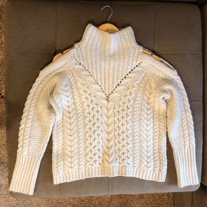 Cold shoulders sweater